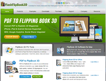 Tablet Screenshot of flashflipbook3d.com
